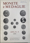Kunst und Munzen asta No.11. Monete e Medaglie. 6-7-8 Dicembre 1973. Brossura ed. pp. 86, lotti 1981, tavv. 130, in b/n. Buono stato