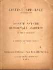 CANESSA A. – DE NICOLA L. - Listino speciale Dicembre 1949, Roma. Monete antiche, medioevali – moderne in oro e argento. pp.20, lots 491, plates 18. B...