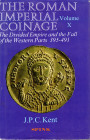 CARSON A.G. – KENT J.P.C. – BURNETT A.M. - Roman Imperial Coins. Vol. X. London, 1994. pp clxxxii - 509, tavole 80 + 1 di monogrammi. Legatura ed. sov...