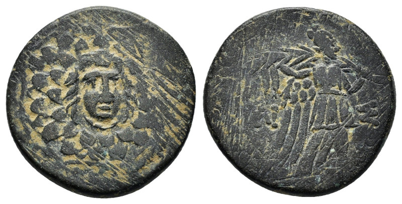PONTOS.Amisos.(Circa 105-63 BC).Ae.

Obv : Aegis with Gorgon's head at center.

...