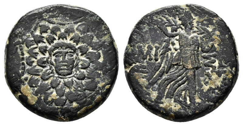 PONTOS.Amisos.(Circa 105-63 BC).Ae.

Obv : Aegis with Gorgon's head at center.

...
