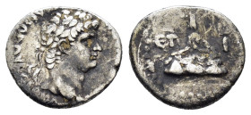 CAPPADOCIA Caesarea Nero (54-68) AR hemidrachm
Obverse: NERO CLAVD DIVI CLAVD F CAESAR AVG GERMA; laureate head of Nero, r.
Reverse: ET I; Mount Argae...