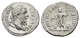SEPTIMIUS SEVERUS (193-211). Denarius. Rome.
Obv: SEVERVS PIVS AVG.
Laureate head right.
Rev: P M TR P XVII COS III P P.
Jupiter standing left wit...