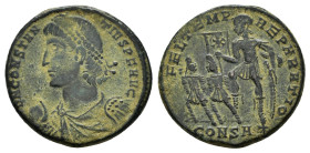 Roman Imperial Coins
CONSTANTIUS II.(Caesar, 316-337).Cyzicus.Follis.

Condition : Good very fine.

Weight : 4.89 gr.
Diameter : 21 mm.