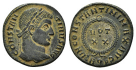 CONSTANTINE I THE GREAT (307/310-337).Thessalonica.Follis.
Obv : CONSTANTINVS AVG.
Laureate head right.
Rev : D N CONSTANTINI MAX AVG / TS AVI.
VOT / ...