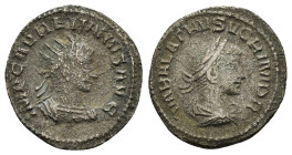 VABALATHUS (270-272). Antonininaus. Antioch.
Obv: VABALATHVS V C R IM D R.
Laureate and diademed, draped and cuirassed bust right.
Rev: IMP C AVRELIAN...