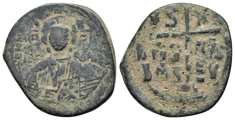 BASIL II & CONSTANTINE VIII.(976-1025).
Class 2 Anonymous Constantinople.Follis....