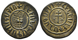 Cilician Armenian Coins
CILICIAN ARMENIA.Levon I.(1198-1219).Sis.Tank.
Obv : Crowned lion’s head facing slightly to right.
Rev : Patriarchal cross fla...