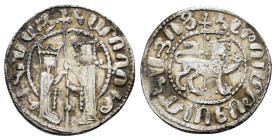 CILICIAN ARMENIA.Hetoum I and Zabel.(1226-1270).Sis.Half Tram.
Obv : Hetoum and Zabel standing facing one another, heads facing, holding between them ...