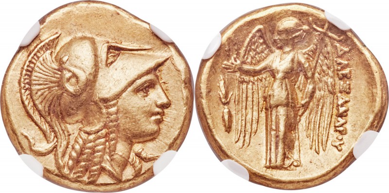 MACEDONIAN KINGDOM. Alexander III the Great (336-323 BC). AV stater (19mm, 8.60 ...