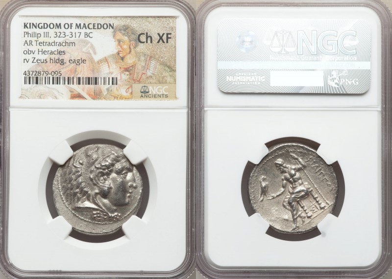 MACEDONIAN KINGDOM. Philip III Arrhidaeus (323-317 BC). AR tetradrachm (27mm, 11...