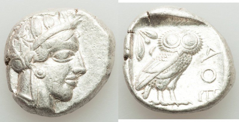 ATTICA. Athens. Ca. 440-404 BC. AR tetradrachm (23mm, 17.24 gm, 6h). VF. Mid-mas...