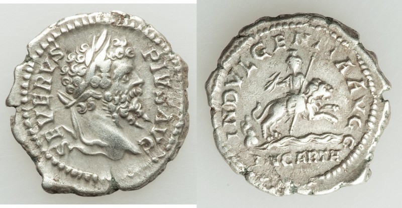 Septimius Severus (AD 193-211). AR denarius (20mm, 3.49 gm, 12h). VF. Rome, AD 2...
