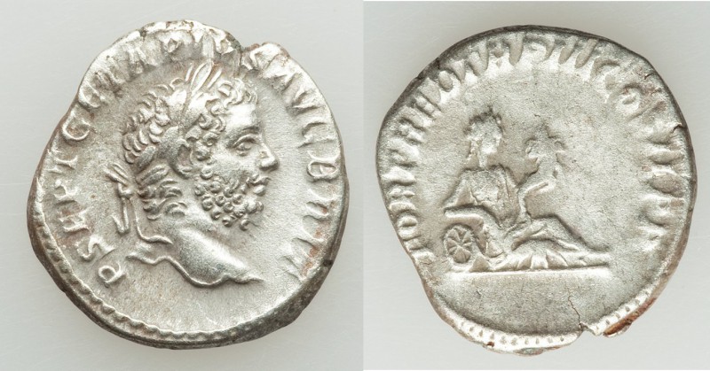 Geta, as Augustus (AD 209-211). AR denarius (17mm, 2.83 gm, 5h). About VF. Rome,...