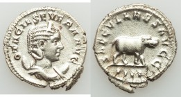 Otacilia Severa (AD 244-249). AR antoninianus (23mm, 3.76 gm, 2h). XF, porous. Rome, AD 247-248. OTACIL SEVERA AVG, draped bust of Otacilia Severa rig...