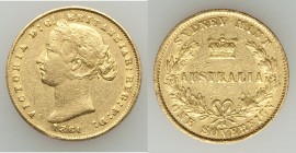Victoria gold Sovereign 1861-SYDNEY VF, Sydney mint, KM4. AGW 0.2353 oz.

HID09801242017