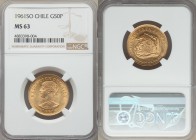 Republic gold 50 Pesos 1961 MS63 NGC, Santiago mint, KM169, Fr-55. AGW 0.2943 oz.

HID09801242017