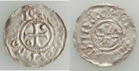 Carolingian. Charles the Bald (840-877) or Charles the Simple (898-929) Denier ND VF (heavily double struck), Quentovic mint, MEC-Unl., Dep-Unl., MG-U...