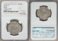 Anglo-Gallic. Henry VI (1422-1461) Grand Blanc ND XF45 NGC, Paris mint, Crown mm, Elias-279a, W&F-405e 2/d (R4 or R5), 29mm. 3.08gm. Argent toned on a...