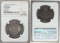 Charles II Shilling ND (1660-1662) VF Details (Cleaned) NGC, Crown mm, First issue, KM405, S-3308. Shield of arms on long cross without inner circle o...