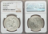 George V Pair of Certified Assorted Trade Dollars, 1) 1911-B - AU Details (Cleaned) NGC , Bombay mint, KM-T5 2) 1930 - MS62 PCGS, London mint, KM-T5 S...