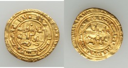 Fatimid. al-Hakim (AH 386-411 / AD 996-1021) gold Dinar Unclear Date (c. AH 390s-401 / AD 1000s-1011) Good XF (weakly struck), Mint unclear, A-709.2. ...