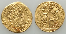 Venice. Ludovico Manin gold Zecchino ND (1789-1797) XF, KM755, Fr-1445. 21mm. 3.48gm. LUDOV MANIN S M VENET / DVX. Doge kneeling left, holding crucifo...