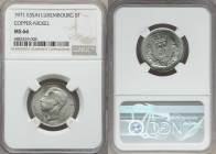 Jean copper-nickel Essai 5 Francs 1971 MS66 NGC, KM-E82. Only 250 examples struck. 

HID09801242017
