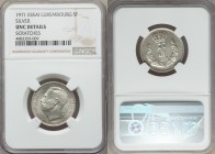 Jean silver Essai 5 Francs 1971 UNC Details (Scratches) NGC, KM-E83. Only 250 struck. 

HID09801242017