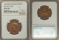 Charlotte copper Essai 20 Francs 1946 MS65 Brown NGC, KM-E50. Mintage: 50. A fleeting and popular essai series, the present piece with clean surfaces ...