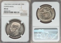 Jean copper-nickel Essai 100 Francs 1964 MS66 NGC, KM-E73. Mintage: 200. A lofty gem representative with soft silvery fields. 

HID09801242017