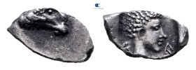 Caria. Kasolaba circa 450-400 BC. 
Hemiobol AR

10 mm, 0,52 g



Very Fine