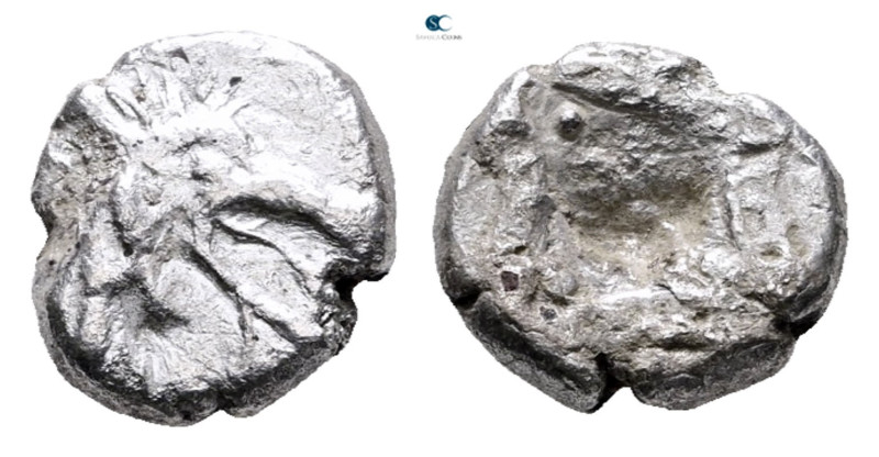 Caria. Kindya circa 510-490 BC. 
Tetrobol AR

11 mm, 1,57 g



Very Fine