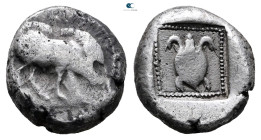 Lycia. Uncertain mint circa 470-440 BC. 
Stater AR

18 mm, 9,38 g



Nearly Very Fine