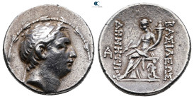 Seleukid Kingdom. Antioch on the Orontes. Demetrios I Soter 162-150 BC. 
Tetradrachm AR

30 mm, 16,52 g



Very Fine