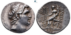 Seleukid Kingdom. Antioch on the Orontes. Demetrios I Soter 162-150 BC. 
Tetradrachm AR

32 mm, 16,56 g



Very Fine