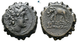 Seleukid Kingdom. Antioch on the Orontes. Antiochos VI Dionysos 144-142 BC. 
Serrate Æ

23 mm, 7,06 g



Very Fine