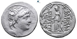 Seleukid Kingdom. Antioch on the Orontes. Antiochos VII Euergetes 138-129 BC. 
Tetradrachm AR

28 mm, 16,11 g



Very Fine