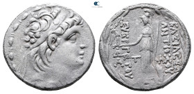 Seleukid Kingdom. Antioch on the Orontes. Antiochos VII Euergetes 138-129 BC. 
Tetradrachm AR

28 mm, 15,93 g



Very Fine