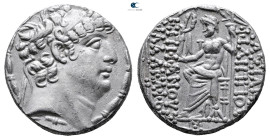 Seleukid Kingdom. Antioch on the Orontes. Philip I Philadelphos 95-75 BC. 
Tetradrachm AR

26 mm, 15,73 g



Good Very Fine