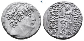 Seleukid Kingdom. Antioch on the Orontes. Philip I Philadelphos 95-75 BC. 
Tetradrachm AR

26 mm, 15,52 g



Extremely Fine