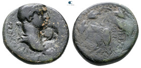 Kings of Commagene. Antiochos IV Epiphanes of Commagene AD 38-72. 
Bronze Æ

27 mm, 13,59 g



Fine