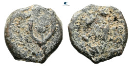 Judaea. Jerusalem. John Hyrcanus I 135-104 BC. 
Prutah Æ

13 mm, 1,31 g



Fine