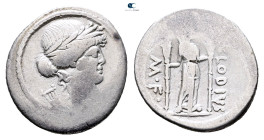P. Clodius M.f. Turrinus 42 BC. Rome
Denarius AR

20 mm, 3,37 g



Nearly Very Fine