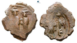 Constans II, with Constantine IV, Heraclius, and Tiberius AD 641-668. Constantinople
Follis or 40 Nummi Æ

21 mm, 2,53 g



Good Fine