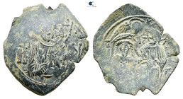Michael VIII Palaeologus AD 1261-1282. Constantinople
Trachy Æ

26 mm, 2,35 g



Very Fine