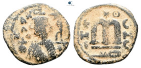 Umayyad. Hims mint. Abd al-Malik AH 65-86. 
Fals Æ

21 mm, 3,33 g



Good Fine