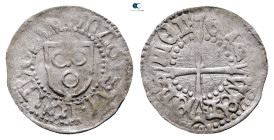 Livonian Order. Wenden. Johann Freitag of Loringhoffe AD 1483-1494. 
Schilling AR

19 mm, 1,12 g



Very Fine