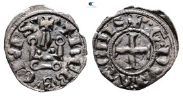 Principality of Achaea. Guillaume I de la Roche AD 1280-1287. 
Denier Tournois BI

19 mm, 0,63 g



Very Fine