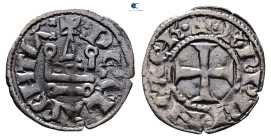 Principality of Achaea. Charles II de Anjou AD 1285-1287. 
Denier Tournois BI

20 mm, 0,98 g



Very Fine